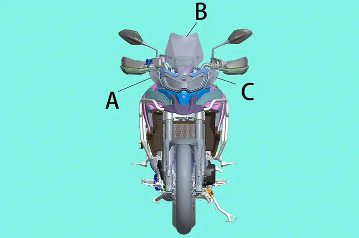 Benelli TRK 702 front leaked static image.